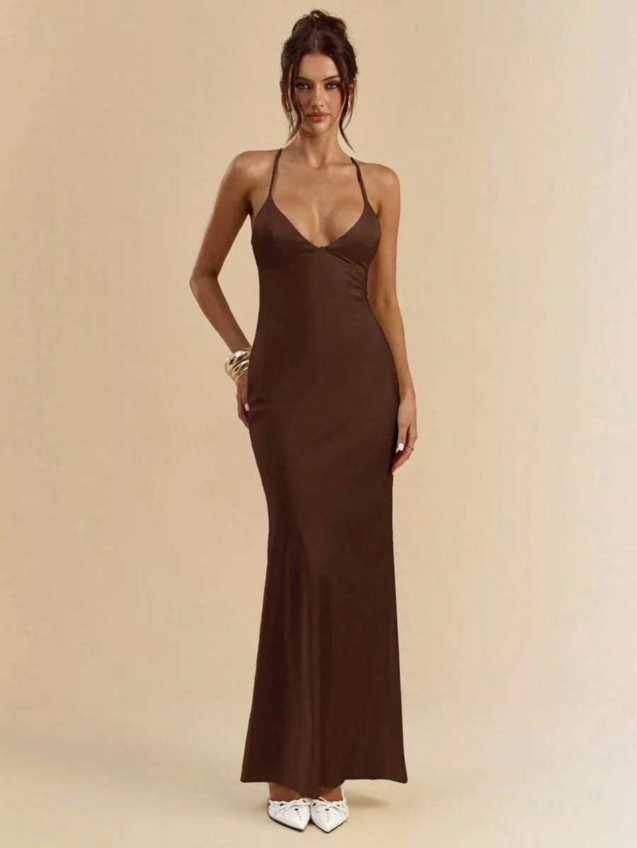 Sélisse – Satin Mermaid Maxi Dress