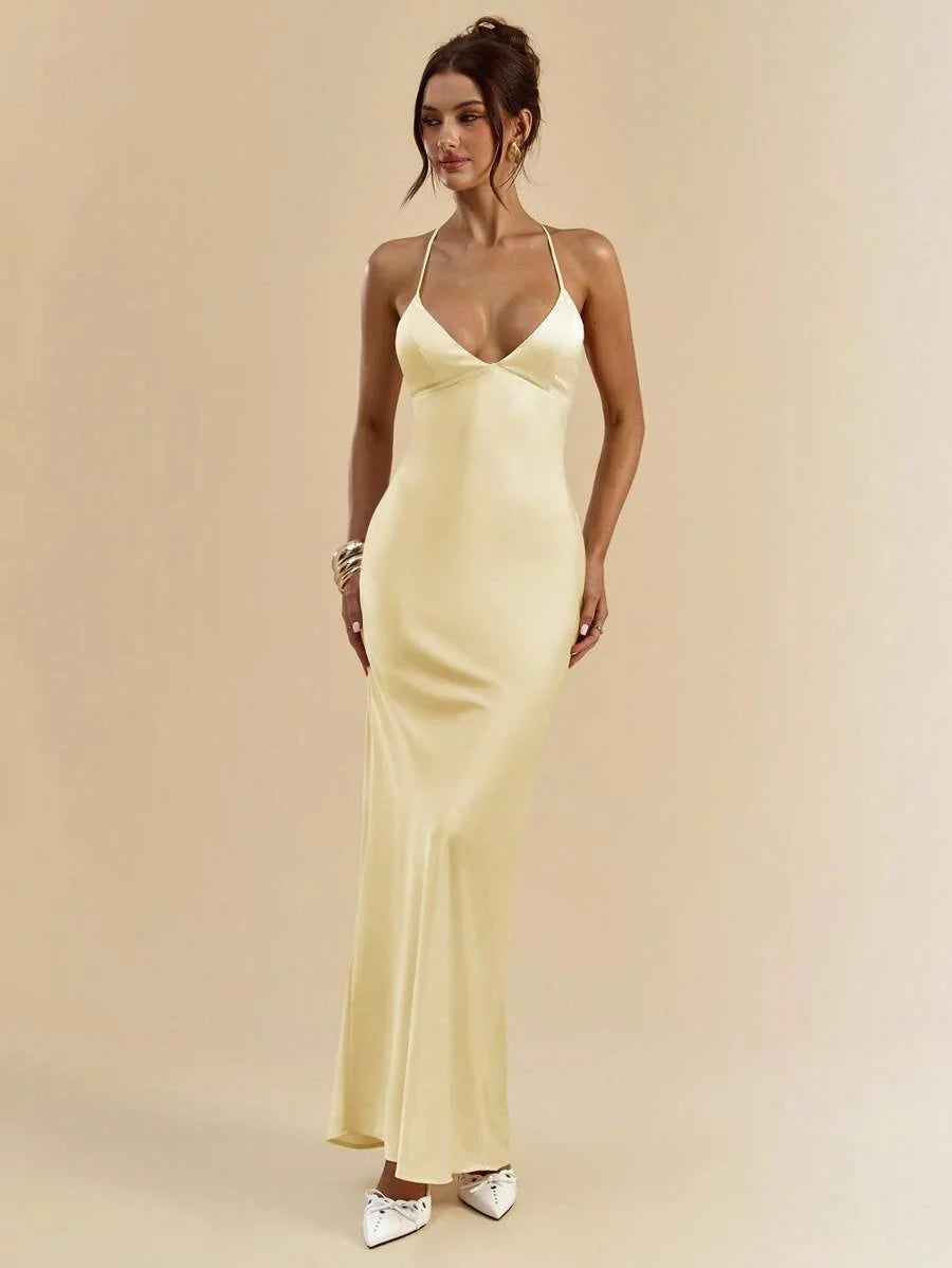 Sélisse – Satin Mermaid Maxi Dress