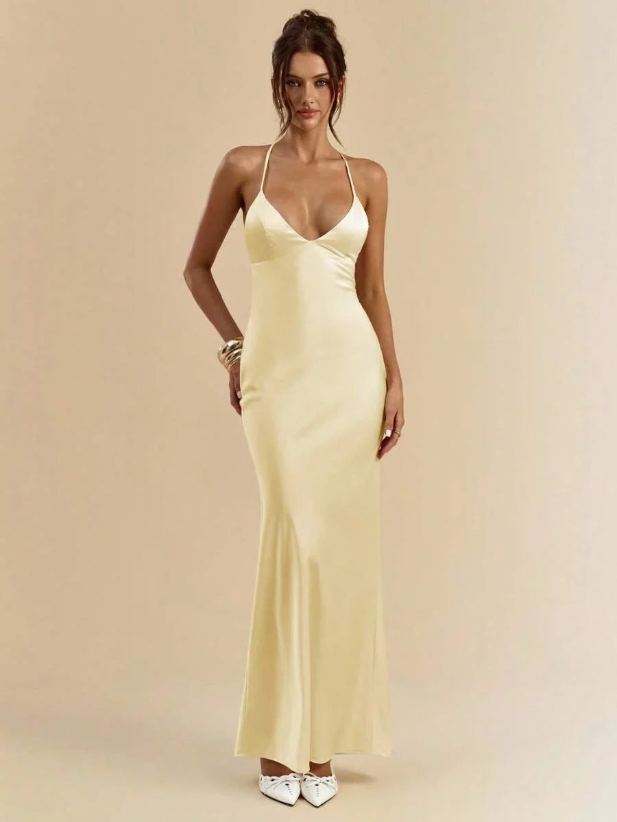 Sélisse – Satin Mermaid Maxi Dress