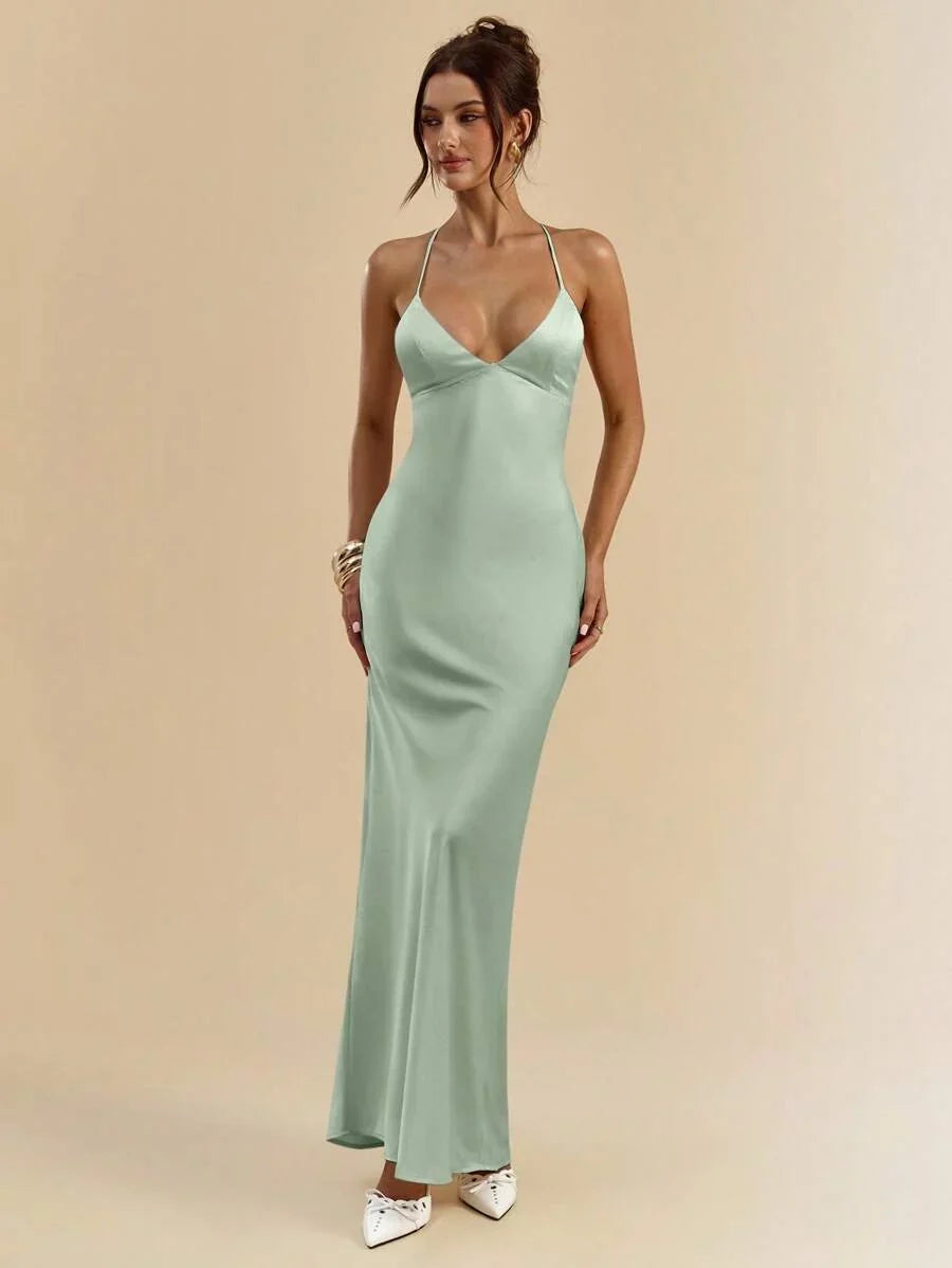 Sélisse – Satin Mermaid Maxi Dress