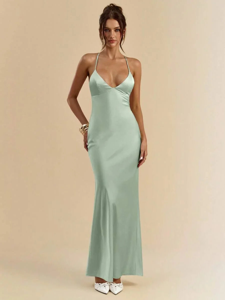 Sélisse – Satin Mermaid Maxi Dress