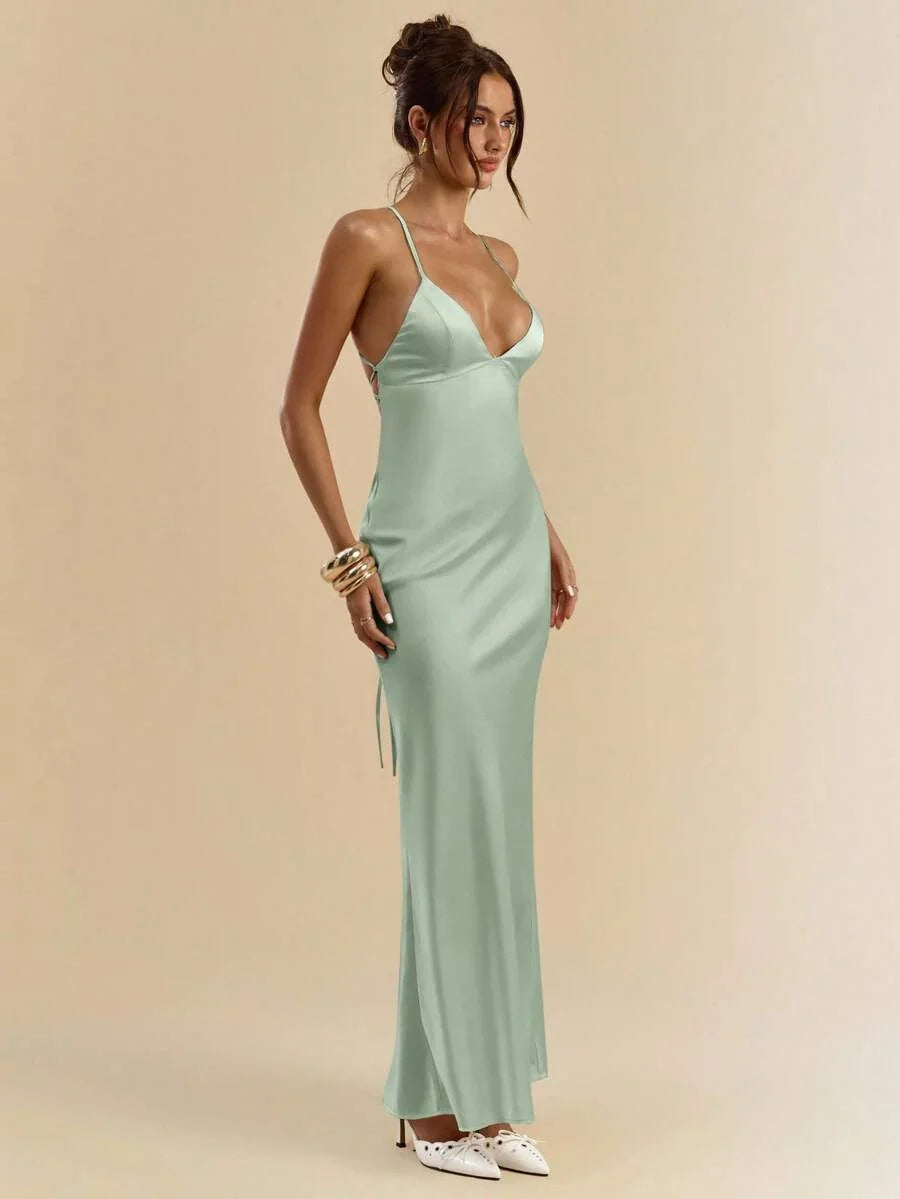 Sélisse – Satin Mermaid Maxi Dress