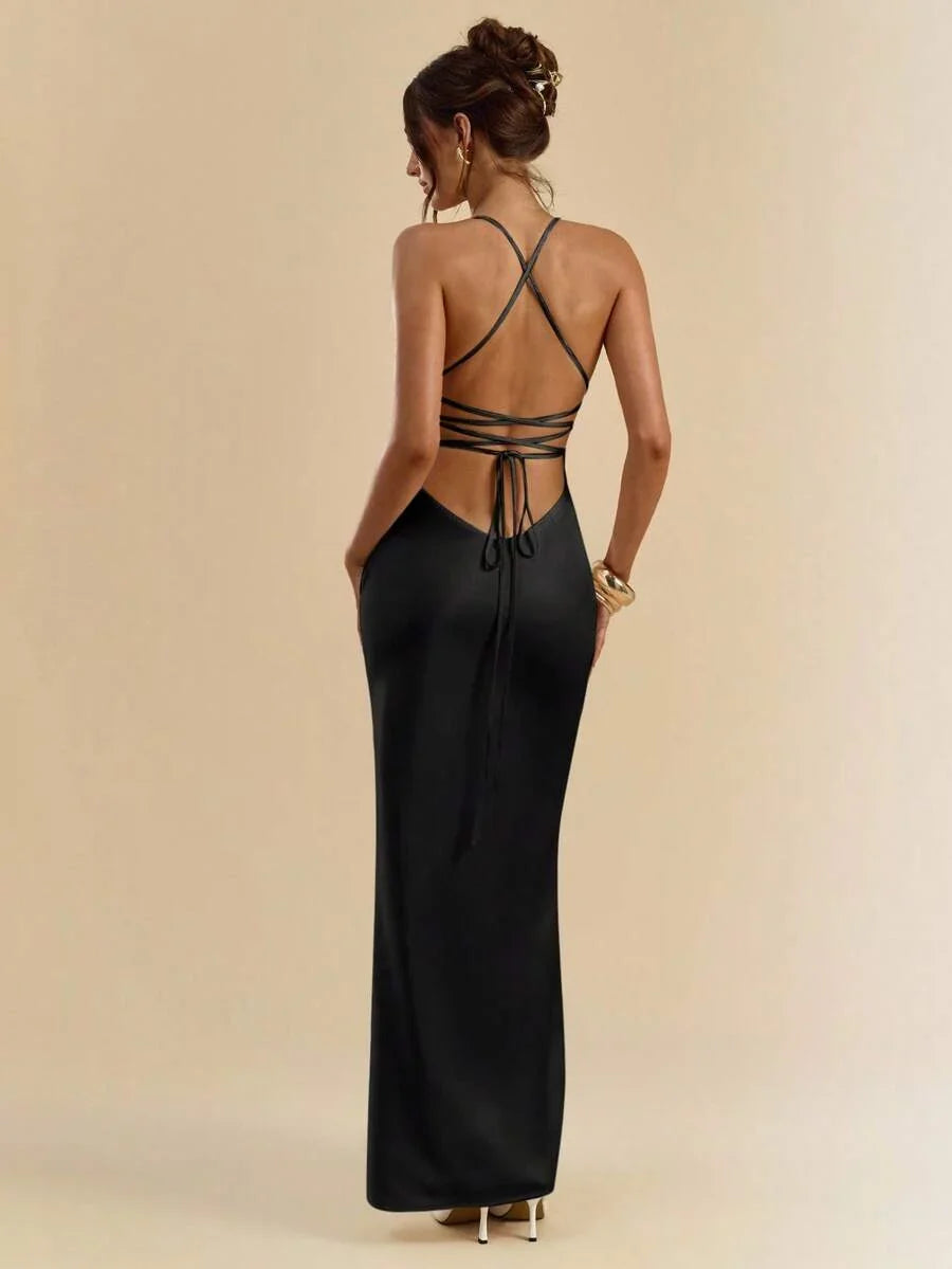Sélisse – Satin Mermaid Maxi Dress