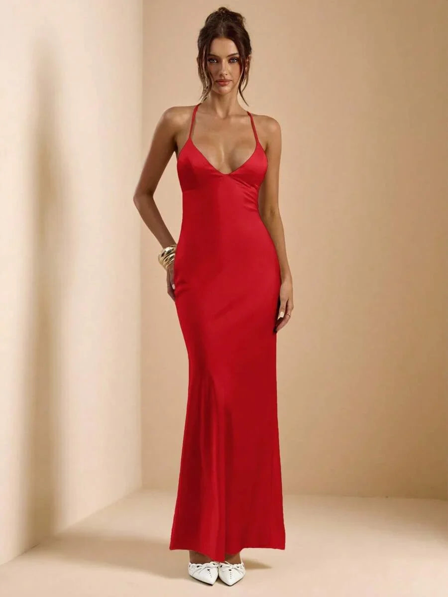 Sélisse – Satin Mermaid Maxi Dress