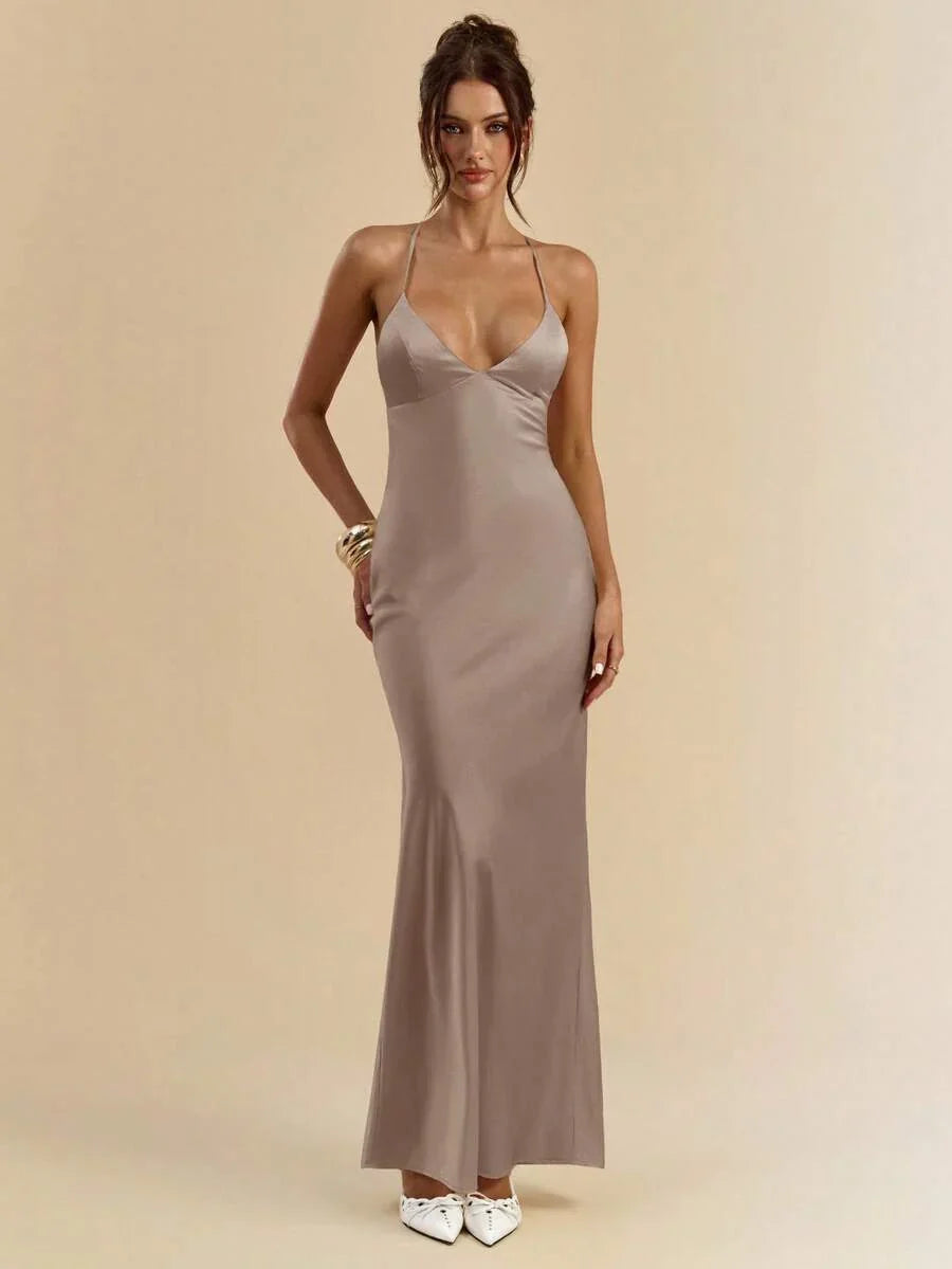 Sélisse – Satin Mermaid Maxi Dress