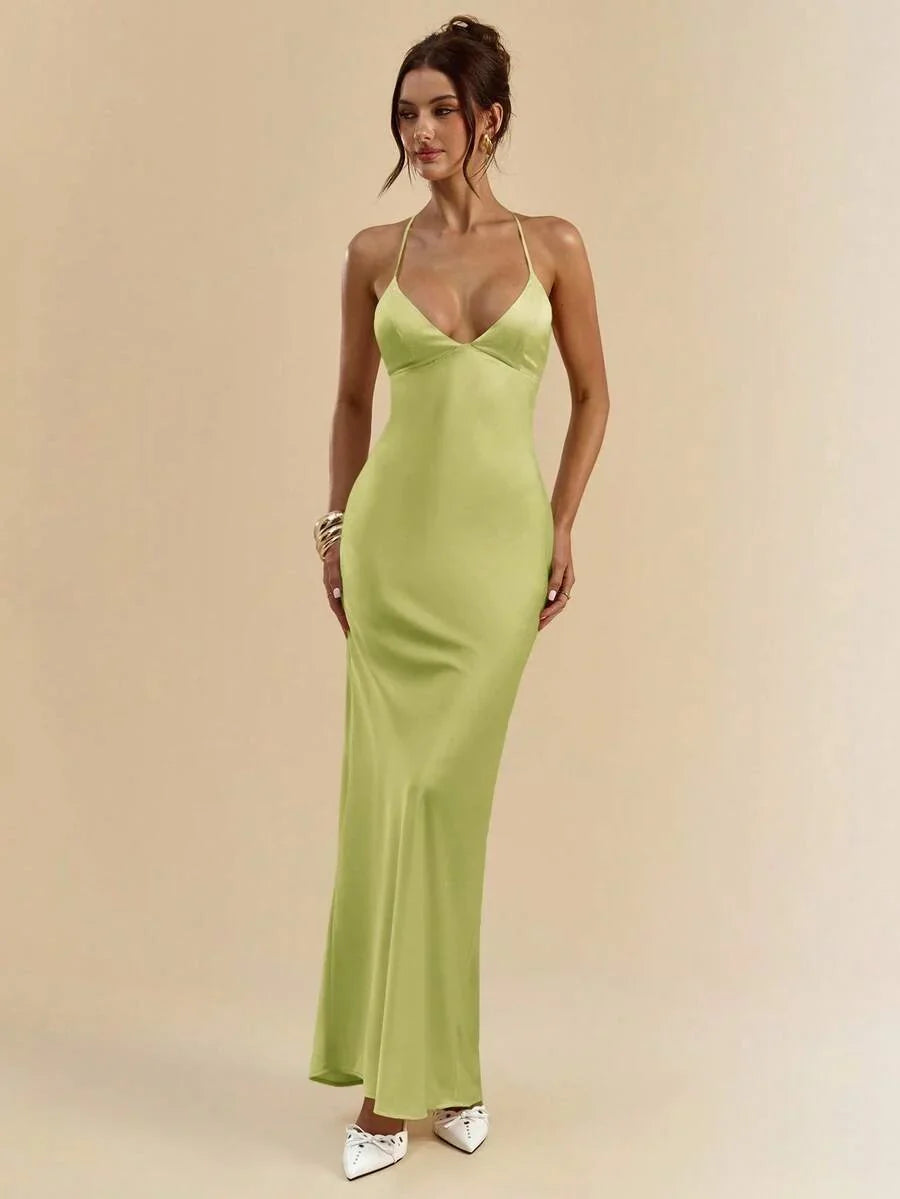 Sélisse – Satin Mermaid Maxi Dress