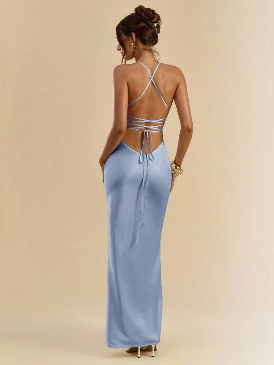 Sélisse – Satin Mermaid Maxi Dress
