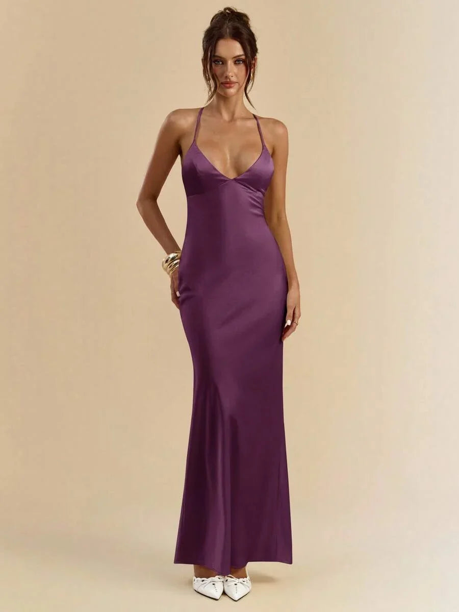 Sélisse – Satin Mermaid Maxi Dress