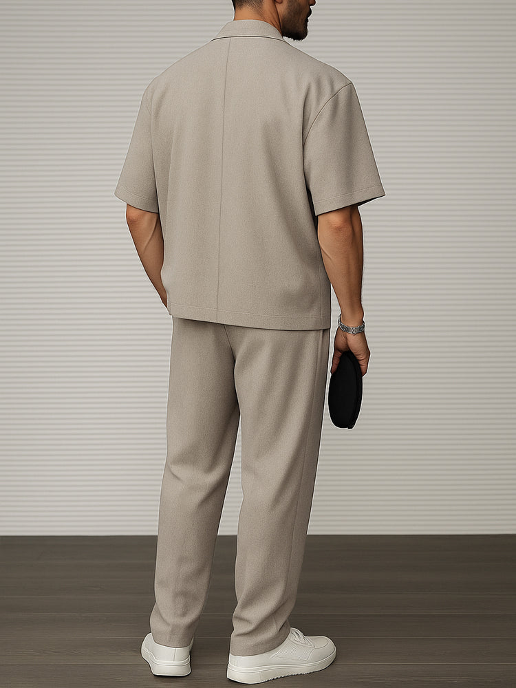 Short Sleeve Blazer Set