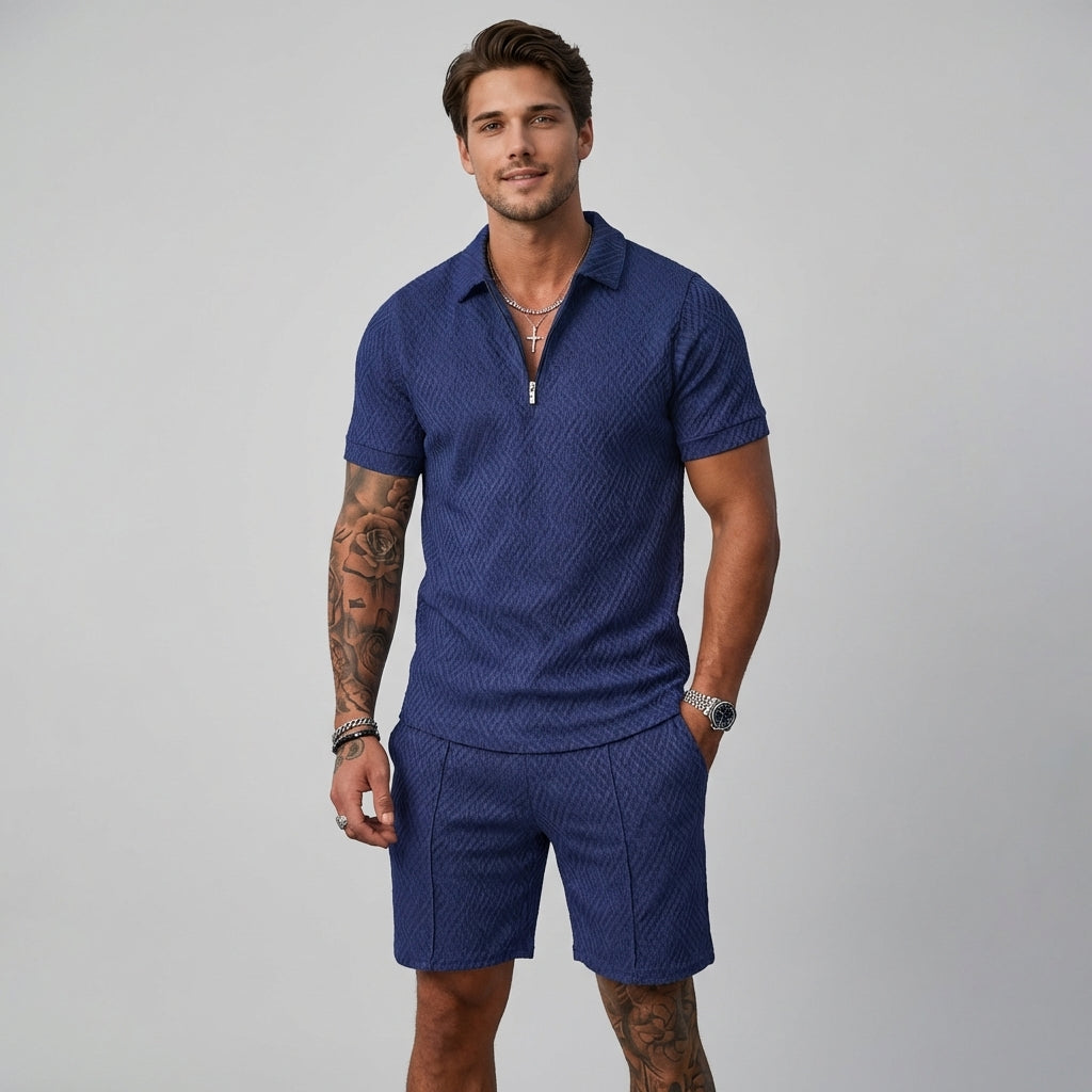 Matching Polo Shirt & Shorts Outfit