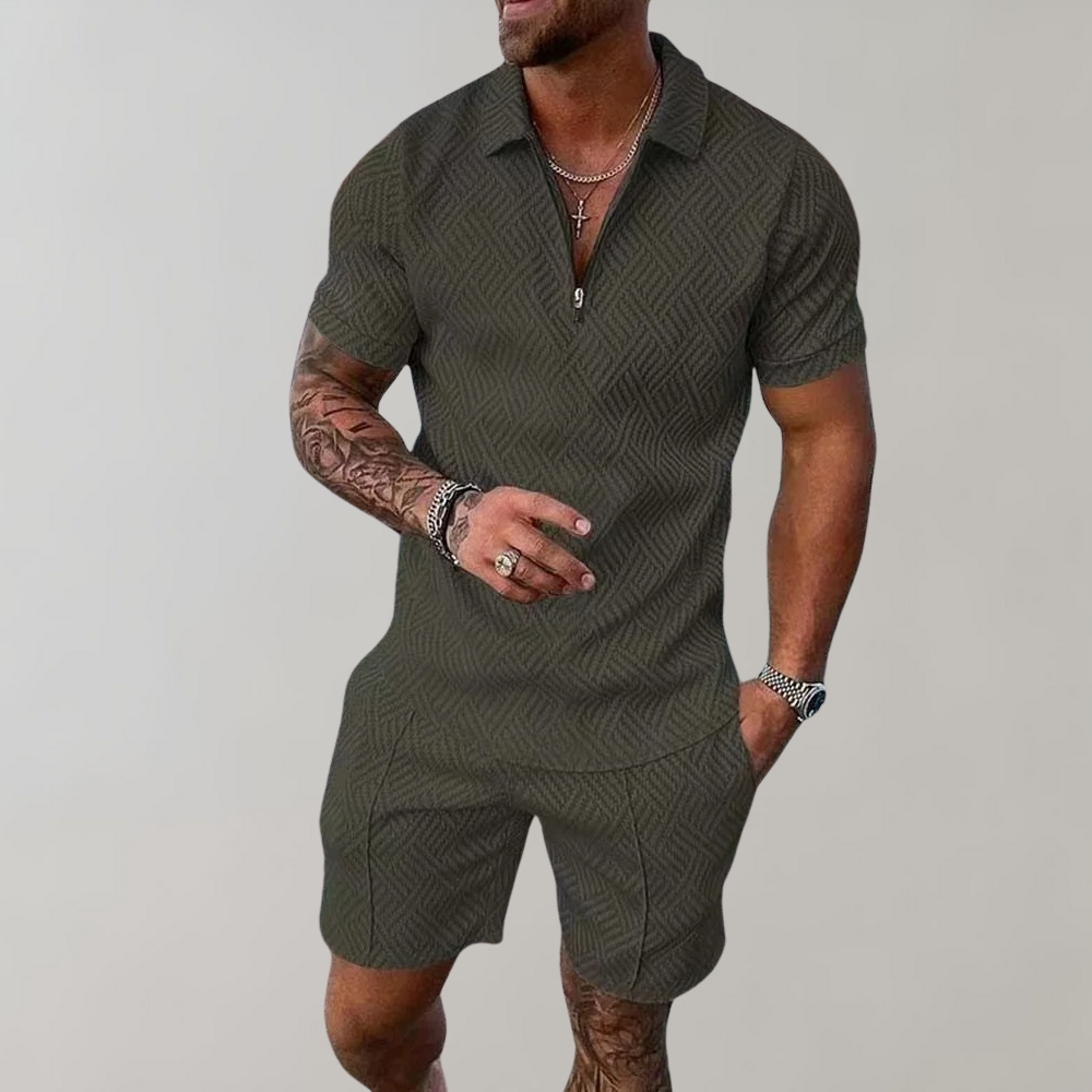 Matching Polo Shirt & Shorts Outfit