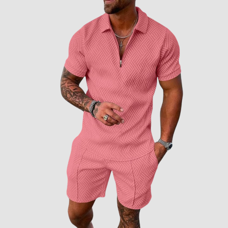 Matching Polo Shirt & Shorts Outfit