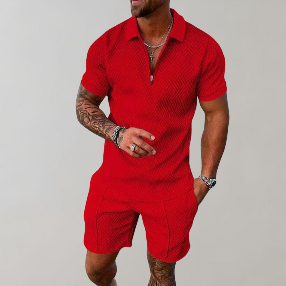 Matching Polo Shirt & Shorts Outfit