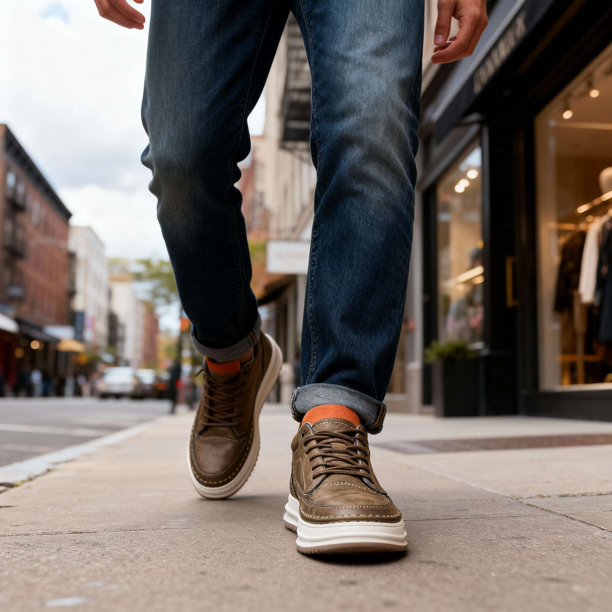 Johnson Textured Sneakers