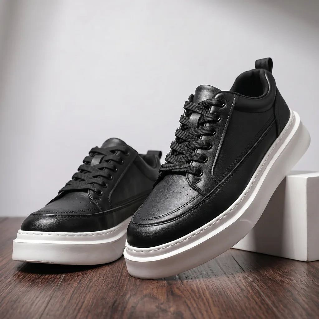 Lewis Men's Split Leather Low-Top Sneakers
